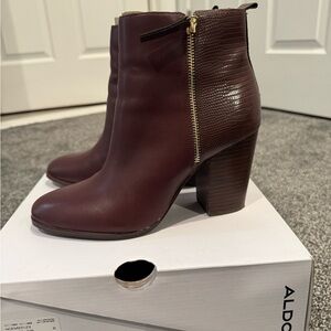 Aldo Women's Burgundy Ankle Boots